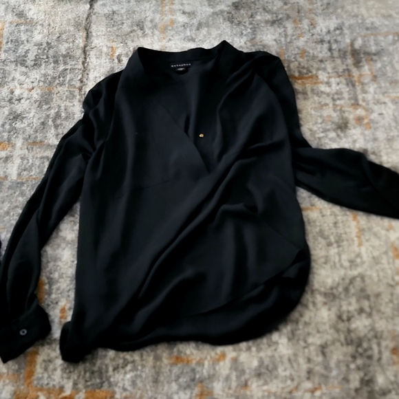 Blouse Black flowy - Picture 2 of 3